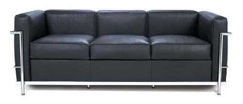Le Corbusier LC2 Sofa, 3-Sitzer (1929)
